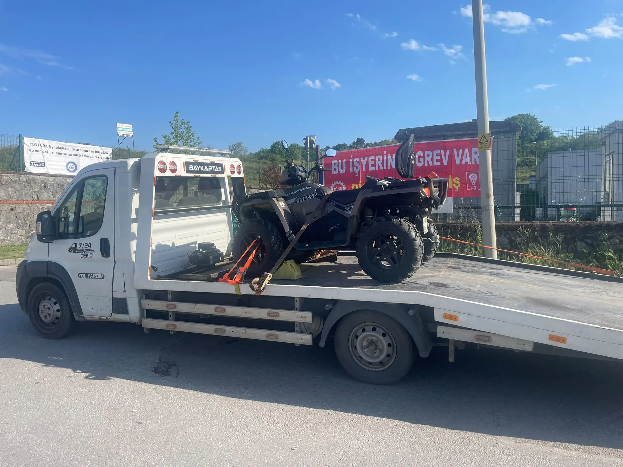 ATV ve UTV çekici arazi aracı nakliyesi ve yol yardım