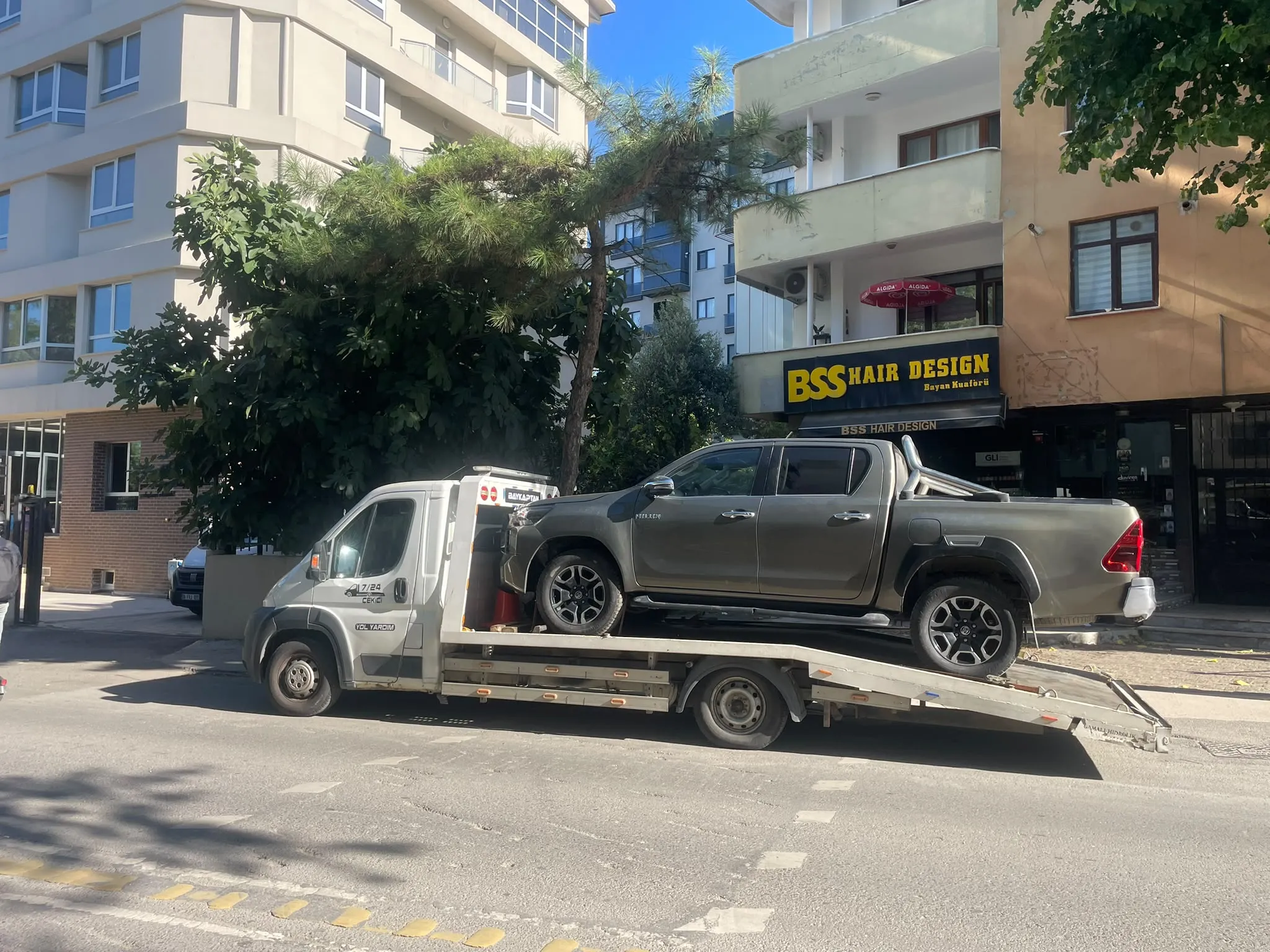 Tuzla Orhanlı lojistik ve sanayi bölgesi kamyonet çekici operasyonu