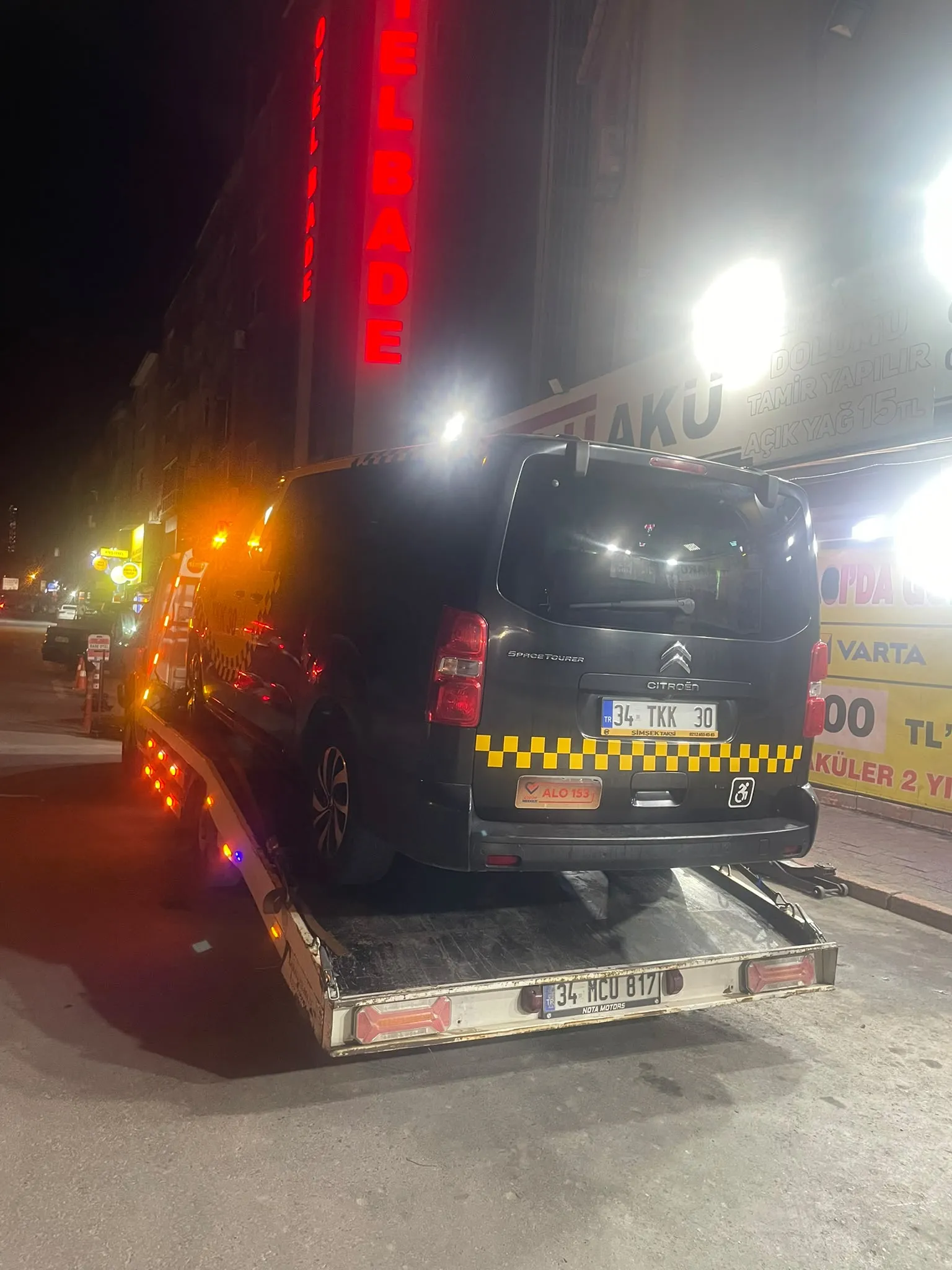 Tuzla Mermerciler OSB ticari araç ve panelvan çekici